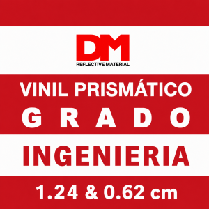 Vinil Prismático Grado Ingenieria de 1.24 y 0.62 cm de ancho | 10 Años de Garantía